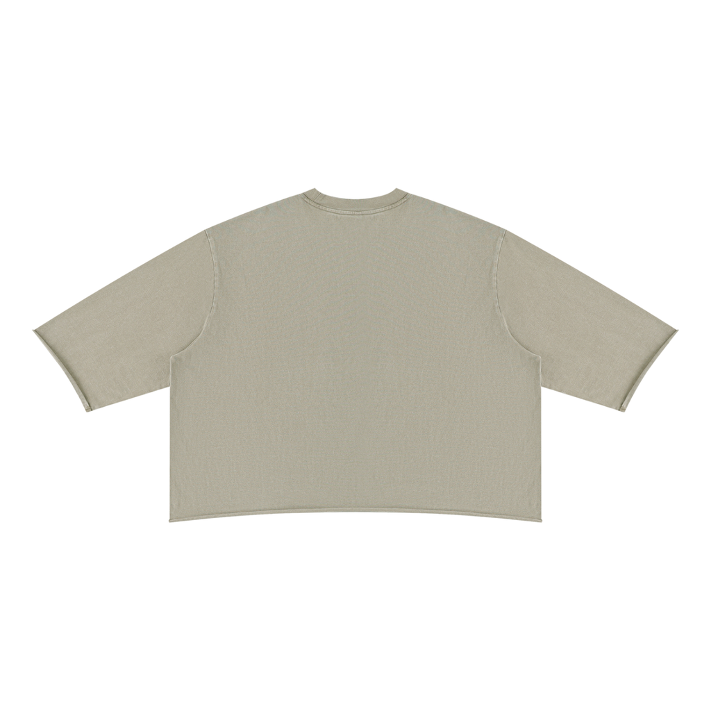 Dispensary Canvas Unisex Mineral Wash Boxy T-Shirt – Weed Art Print